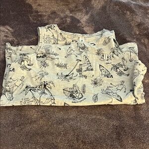 ACOOLA Kids Palm Print Tank Top - Gray